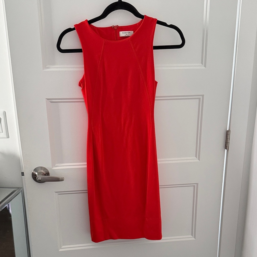 Aritzia Babaton Elegant Red Sleeveless Dress